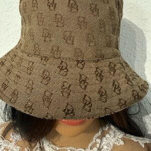 Dooney & Bourke Tan Monogram Bucket Hat